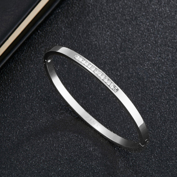 Zink Women's Silver Stainless Steel Bracelet | Zfbr002ss