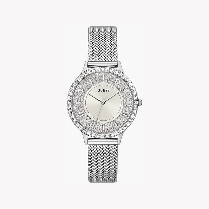 Guess Women's Silver Stainless Steel Watch, Silver Dial | Gw0402l1 by i-watch