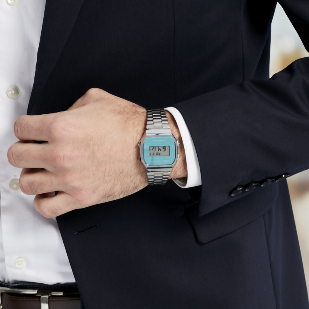 CASIO A168WEM-2EF TIMELESS ELEGANCE - UNISEX MULTIFUNCTIONAL WRISTWATCH IN REFINED RESIN AND METAL-i-Watch-5