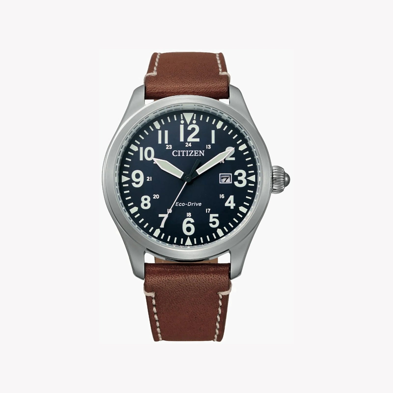 Citizen Bm6838-33l - Elegant Eco-Drive Men's Watch With Leather Band & Blue Dial by i-watch
