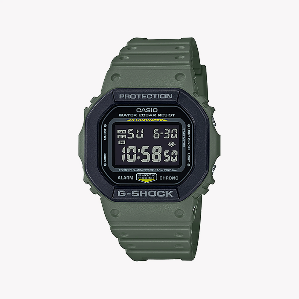 Casio G-Shock Dw-5610su-3dr - Bold Green Resin Men's Watch For Adventure & Style by i-watch