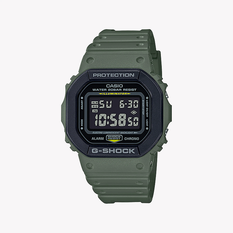 Casio G-Shock Dw-5610su-3dr - Bold Green Resin Men's Watch For Adventure & Style by i-watch