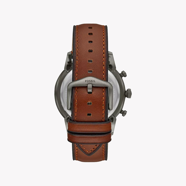 Fossil Men's Gray Stainless Steel Watch, Brown Leather | Fs5522 by i-watch