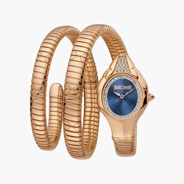 Just Cavalli Women's Rose Gold Watch, Blue Dial | Jc1l189m0065 by i-watch