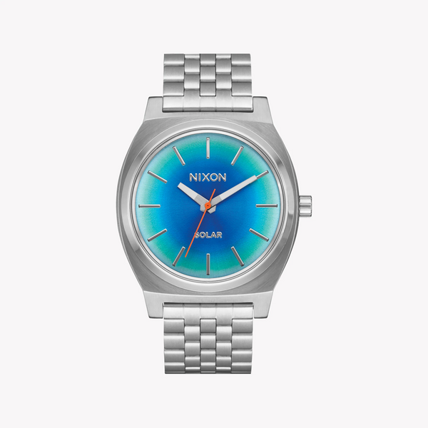 Nixon Men's Silver Stainless Steel Watch, Blue Dial | A1369-5201 by i-watch