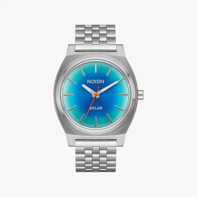 Nixon Men's Silver Stainless Steel Watch, Blue Dial | A1369-5201 by i-watch