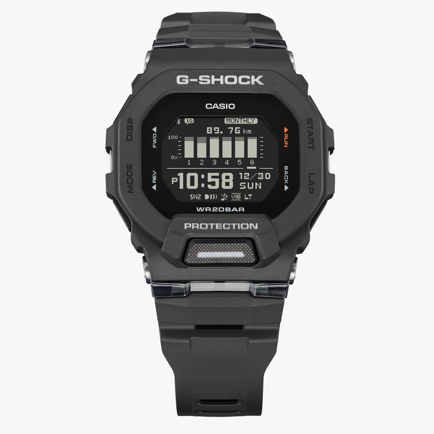 CASIO G-SHOCK GBD-200-1 G-SQUAD Step Tracker Bluetooth Men's Watch