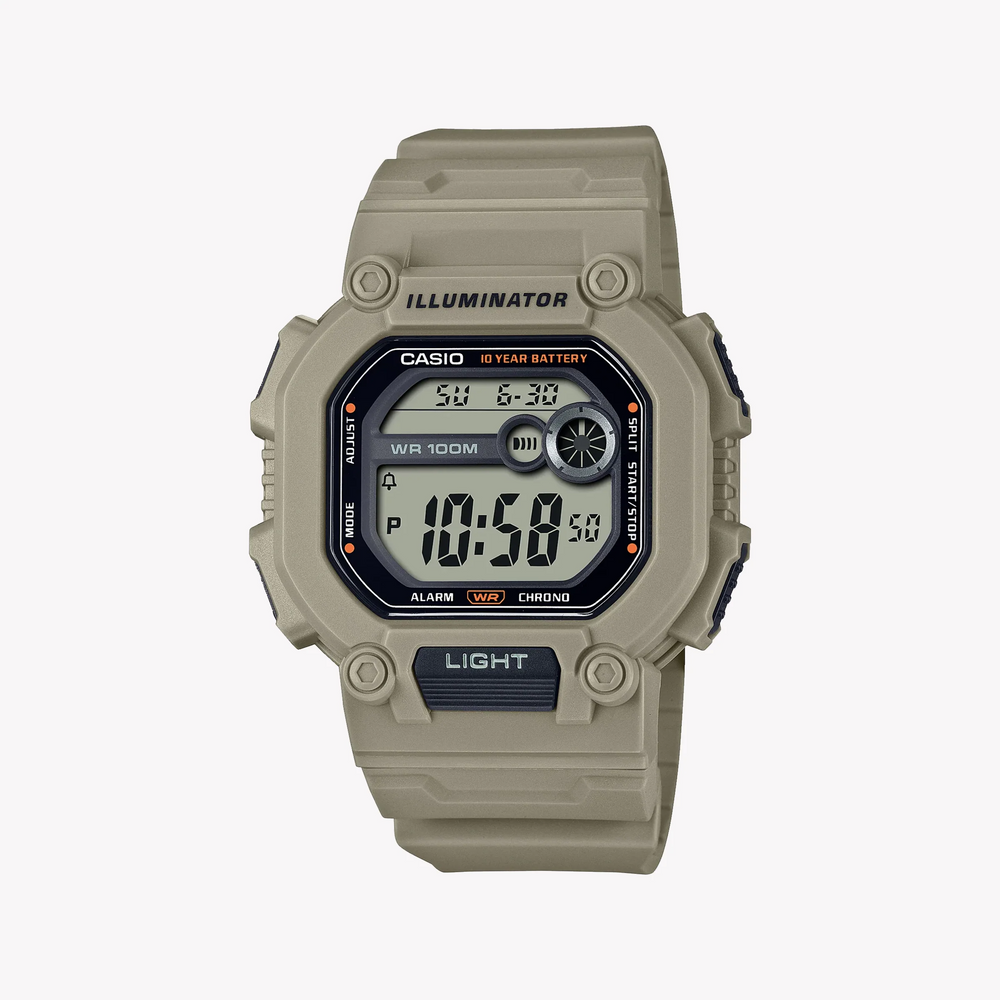 Casio Men's Gray Resin Watch, Digital Display | W-737hx-5avdf by i-watch