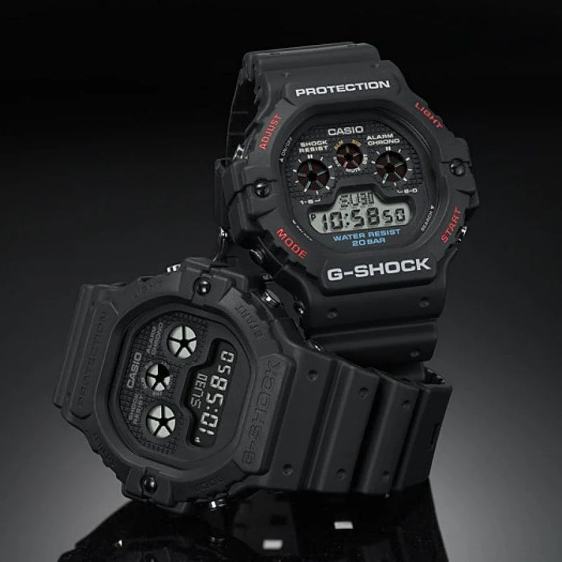 G-Shock Men's Black Resin Watch, Digital Display | Dw-5900-1dr by i-watch