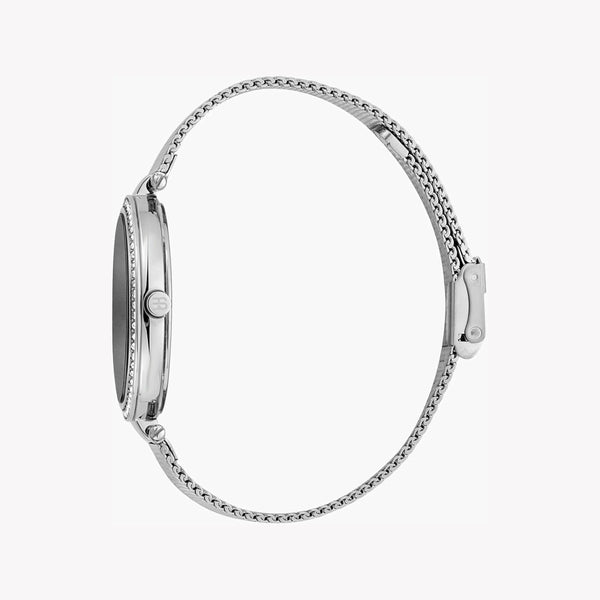 Esprit Women's Silver Stainless Steel Watch, Black Dial | Es1l203m0015 by i-watch