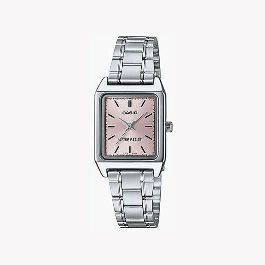 Montre Casio LTP-V007D-4E analogique argentée pour femme