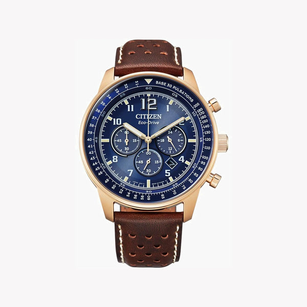Citizen Men's Gold Stainless Steel, Brown Leather | Ca4503-18l by i-watch
