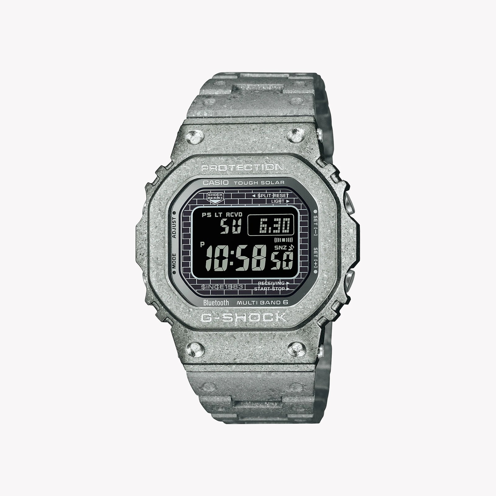 Casio Men's Silver Stainless Steel Watch, Digital | Gmw-B5000ps-1er by i-watch