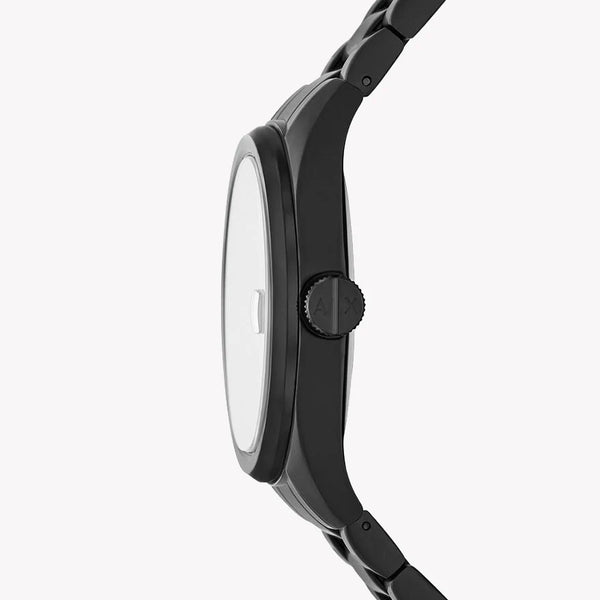 A|X ARMANI EXCHANGE AX1422 - BOLD MONOCHROME MASTERPIECE Men's Watch with Black Stainless Steel Band and Dial-i-Watch-2