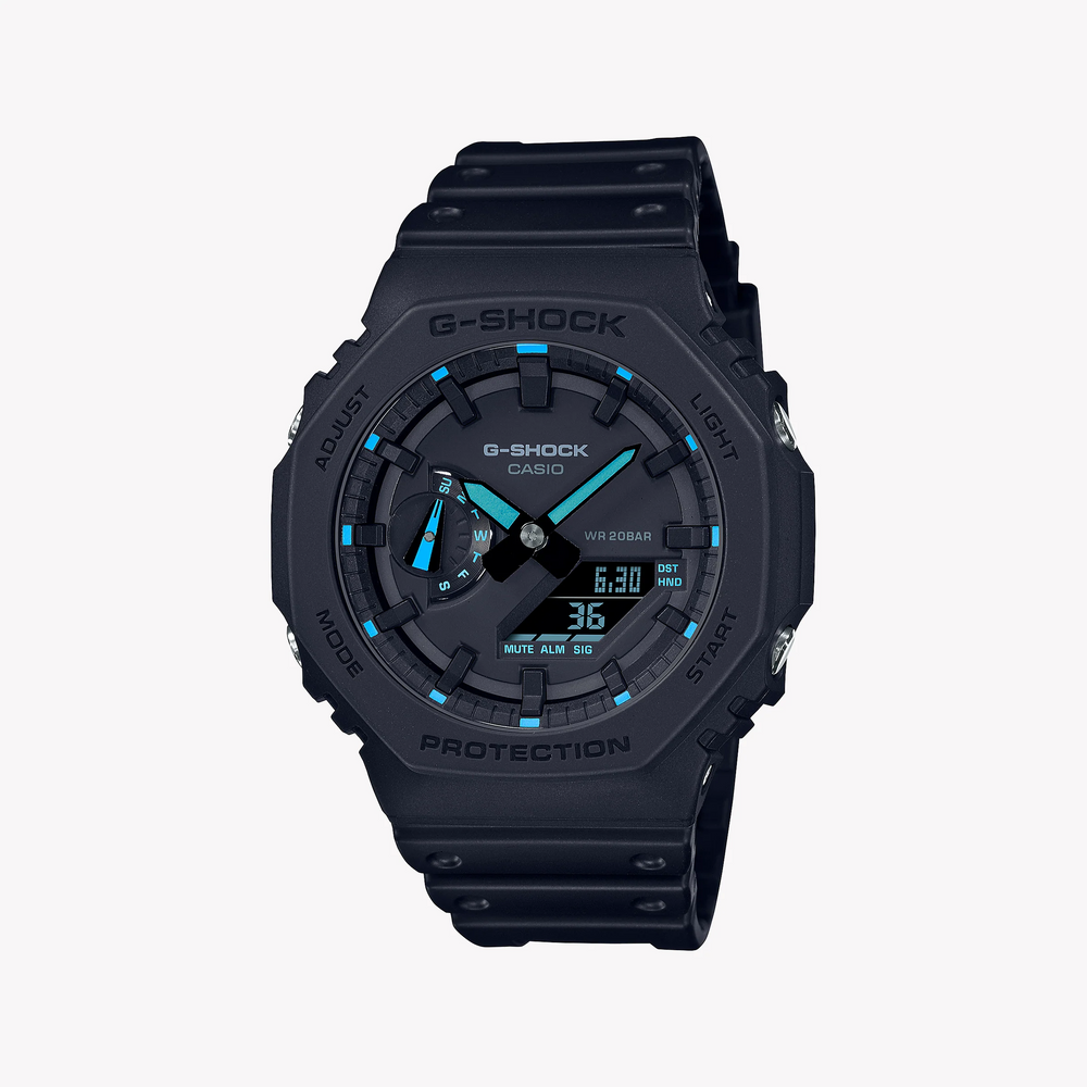 G-Shock Men's Black Resin Watch, Octagonal Design | Ga-2100-1a2dr by i-watch