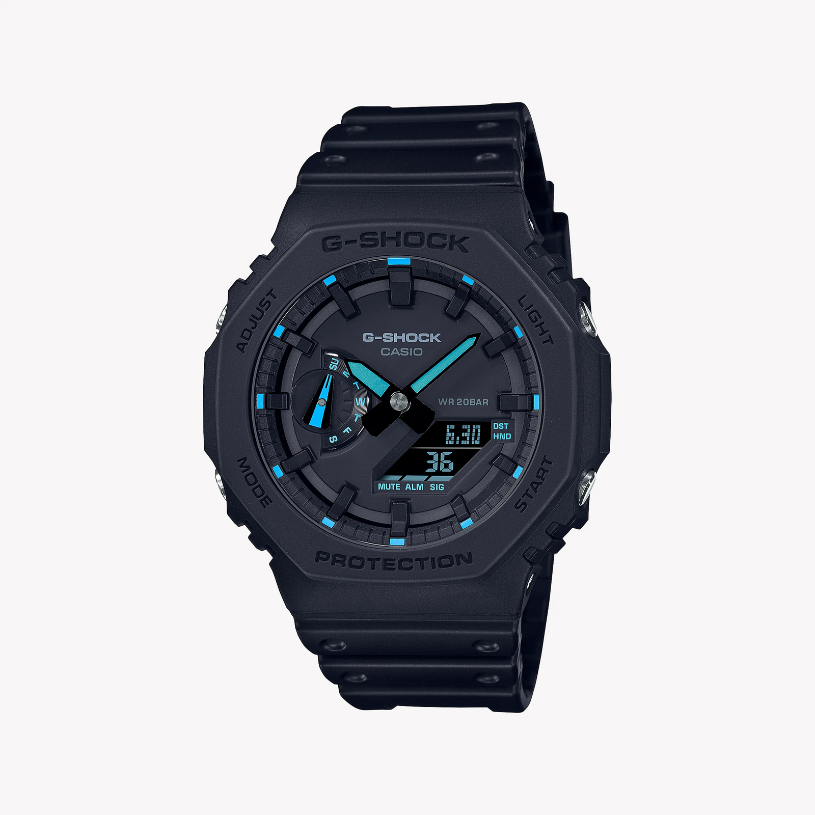 G-Shock Men's Black Resin Watch, Octagonal Design | Ga-2100-1a2dr by i-watch