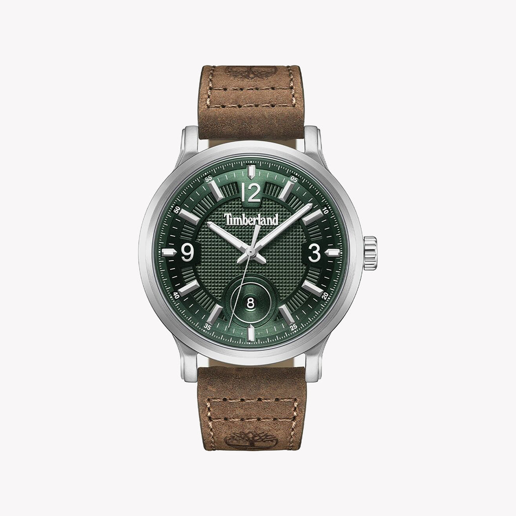 TIMBERLAND TDWGB0055901 ADVENTURE READY - MEN'S RUGGED TIMEPIECE WITH GREEN DIAL & LEATHER BAND