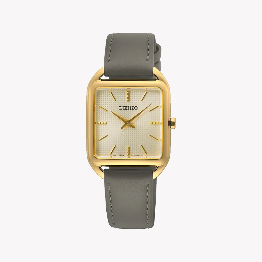 Seiko Women's Gold Stainless Steel Watch, Beige Dial | Swr090p1 by i-watch
