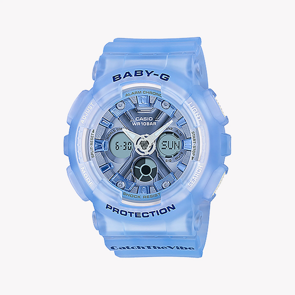 Baby-G Women's Blue Resin Watch, Sporty Design | Ba-130cv-2adr by i-watch