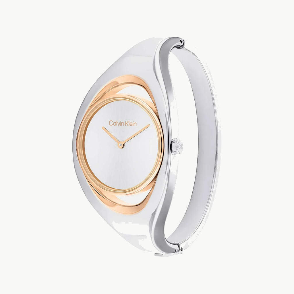 CK CALVIN KLEIN 30MM SILVER SLEEK - ELEGANT WOMEN'S TIMEPIECE-i-Watch-2