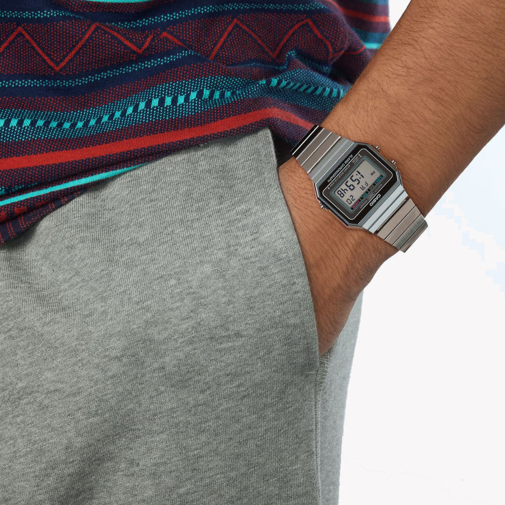 CASIO A700WE-1AEF - TIMELESS ELEGANCE UNISEX WATCH WITH SLEEK DESIGN AND MULTIFUNCTIONALITY-i-Watch-2