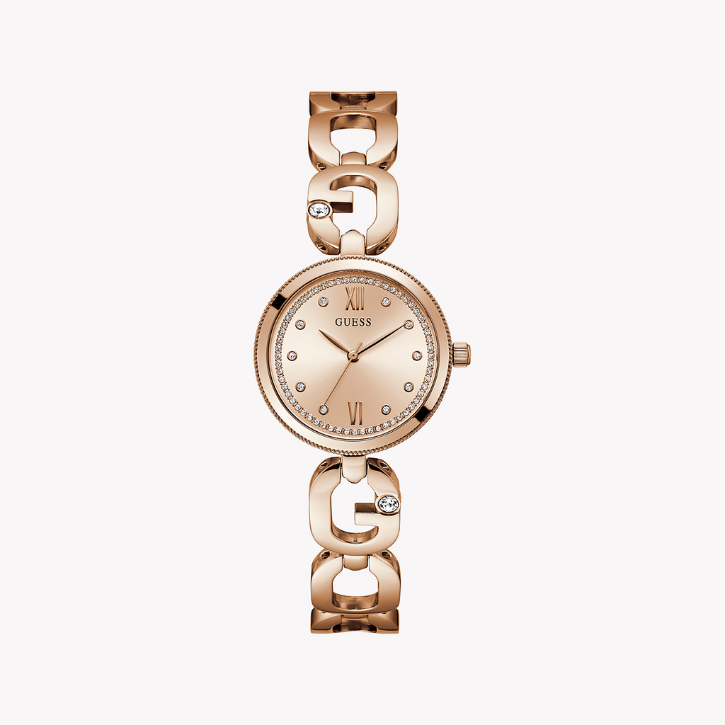 GUESS GW0759L3 - ROSE GOLD CLASSIC - ELEGANT WOMEN'S WATCH with Recycled Steel Band and Dial