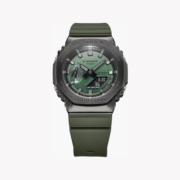 G-Shock Men's Green Dial, Grey Case | Gm-2100b-3adr by i-watch