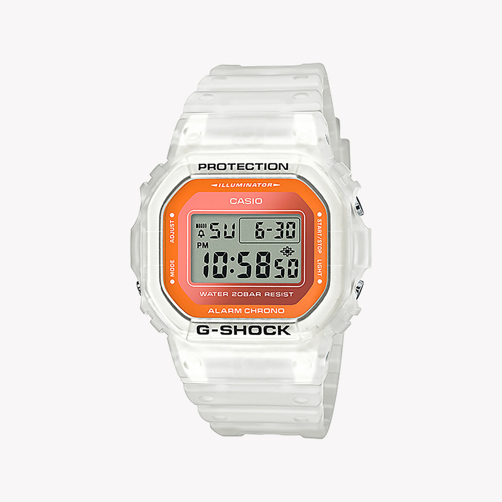 G-Shock Dw-5600ls-7dr - Elegantly Rugged White Resin Men's Watch by i-watch