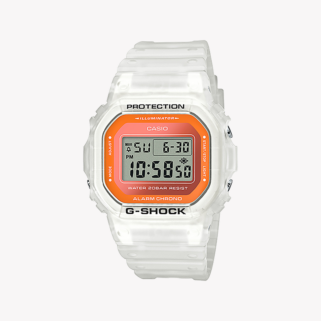 G-SHOCK DW-5600LS-7DR - ELEGANTLY RUGGED WHITE RESIN MEN'S WATCH