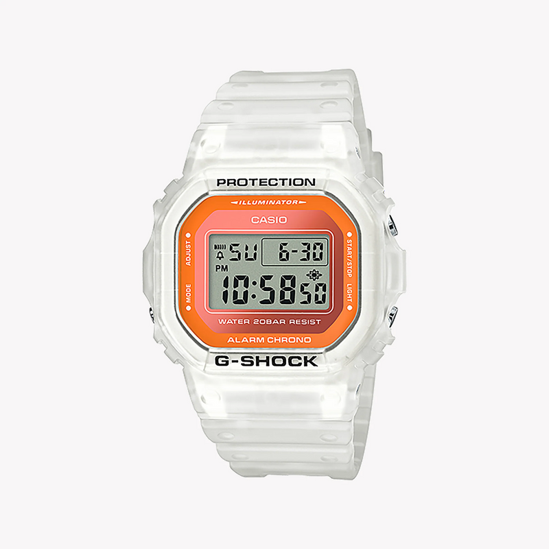 G-Shock Dw-5600ls-7dr - Elegantly Rugged White Resin Men's Watch by i-watch