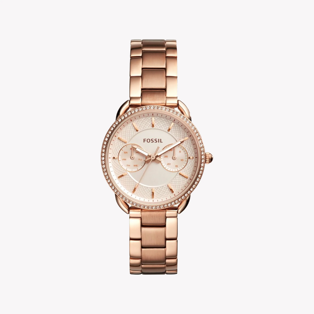 Fossil Women's Rose Gold Stainless Steel Watch, Rose Gold Dial | Es4264 by i-watch