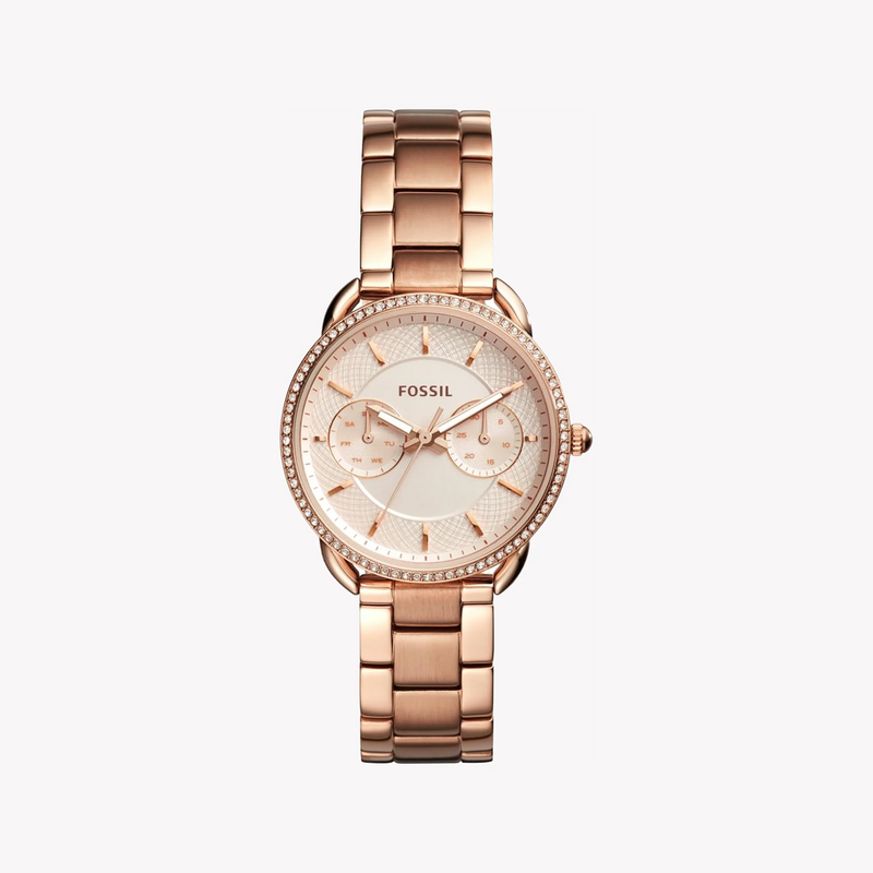 Fossil Women's Rose Gold Stainless Steel Watch, Rose Gold Dial | Es4264 by i-watch