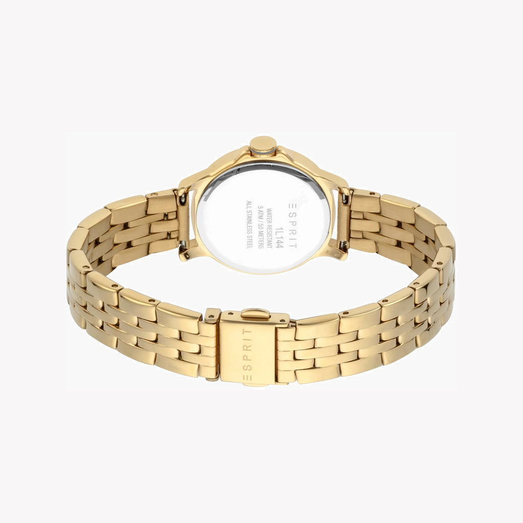 ESPRIT Women's Watch with Gold Stainless Steel Case and Gold Stainless Steel Band-i-Watch-3