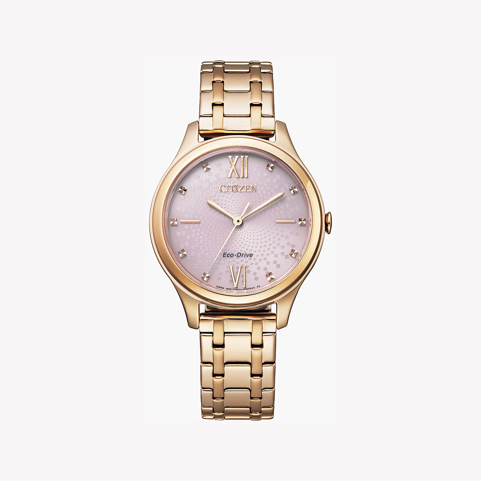 Citizen Women's Gold Watch, Pink Dial | Em0503-75x by i-watch