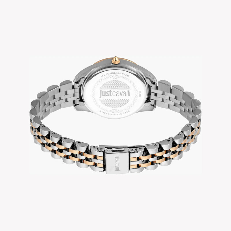 Just Cavalli Women's Two Tone Watch, Silver Dial | Jc1l210m0185 by i-watch