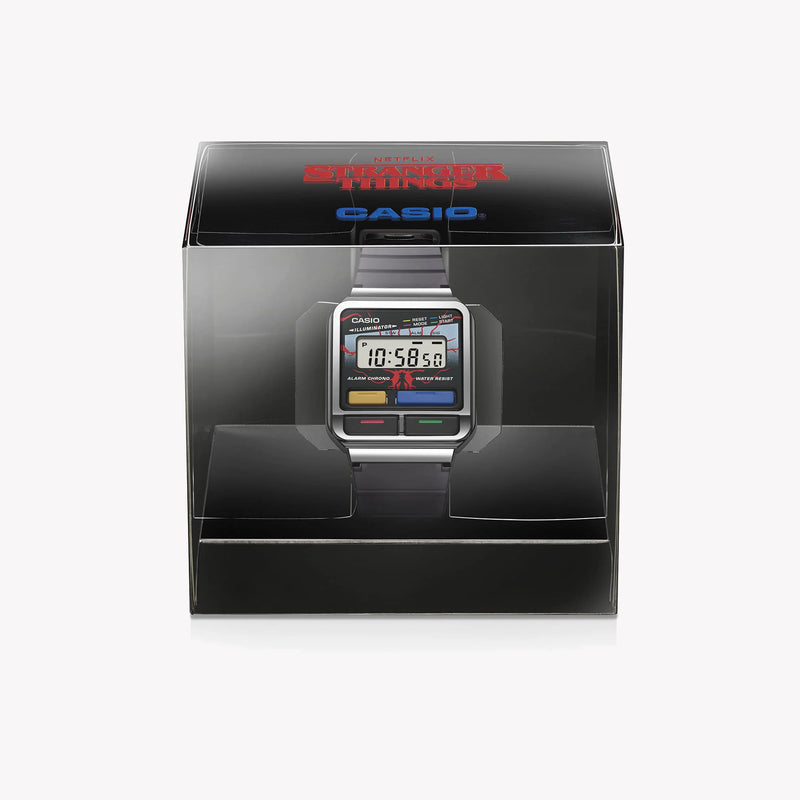 Casio Men's Silver Resin Watch, Black Band | A120west-1a by i-watch