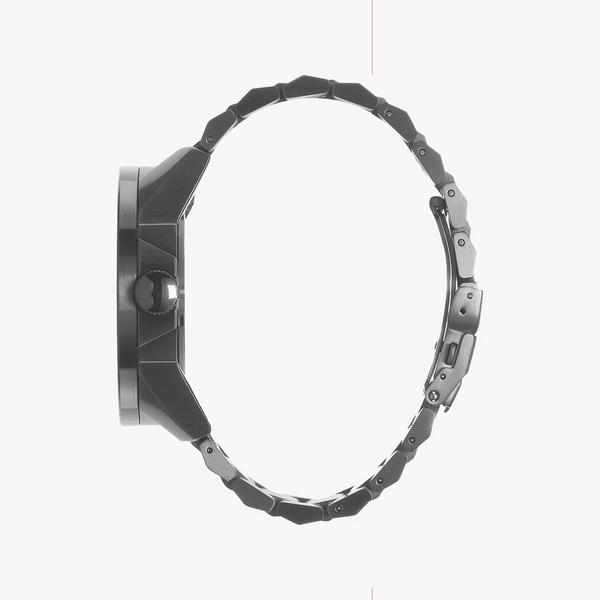 Nixon Men's Grey Stainless Steel Watch, Black Dial | A346-1062 by i-watch