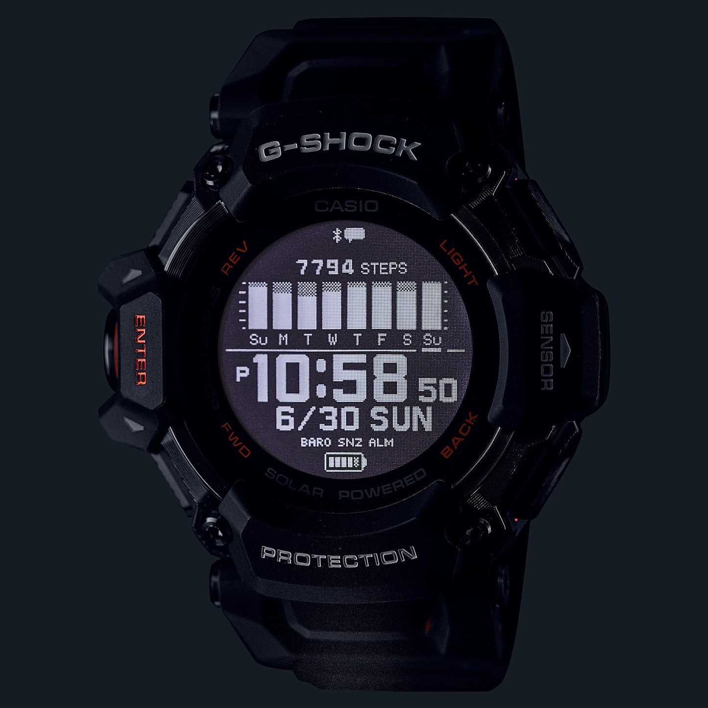 CASIO G-SHOCK GBD-H2000-1A G-SQUAD - Heart Rate Monitor Men's Watch