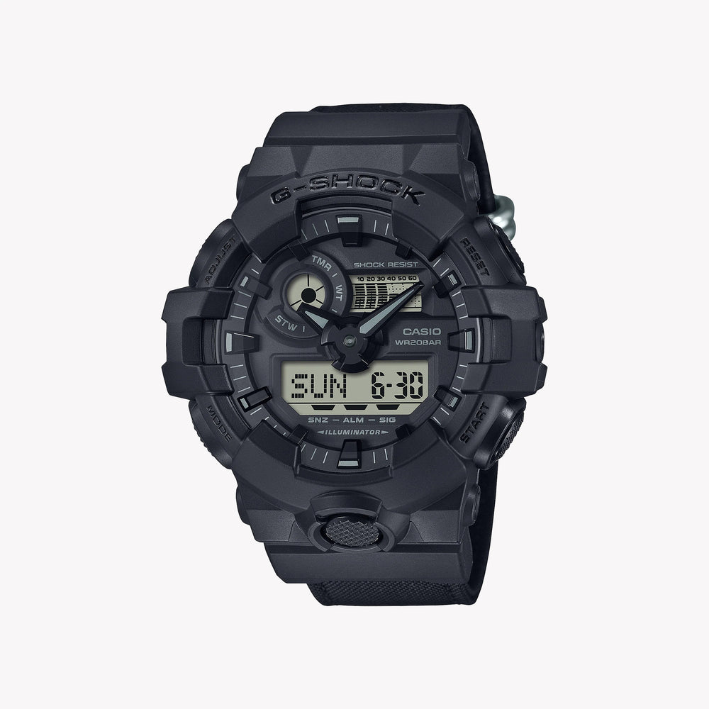 Casio Men's Black Resin Watch, Cordura Strap | Ga-700bce-1aer by i-watch