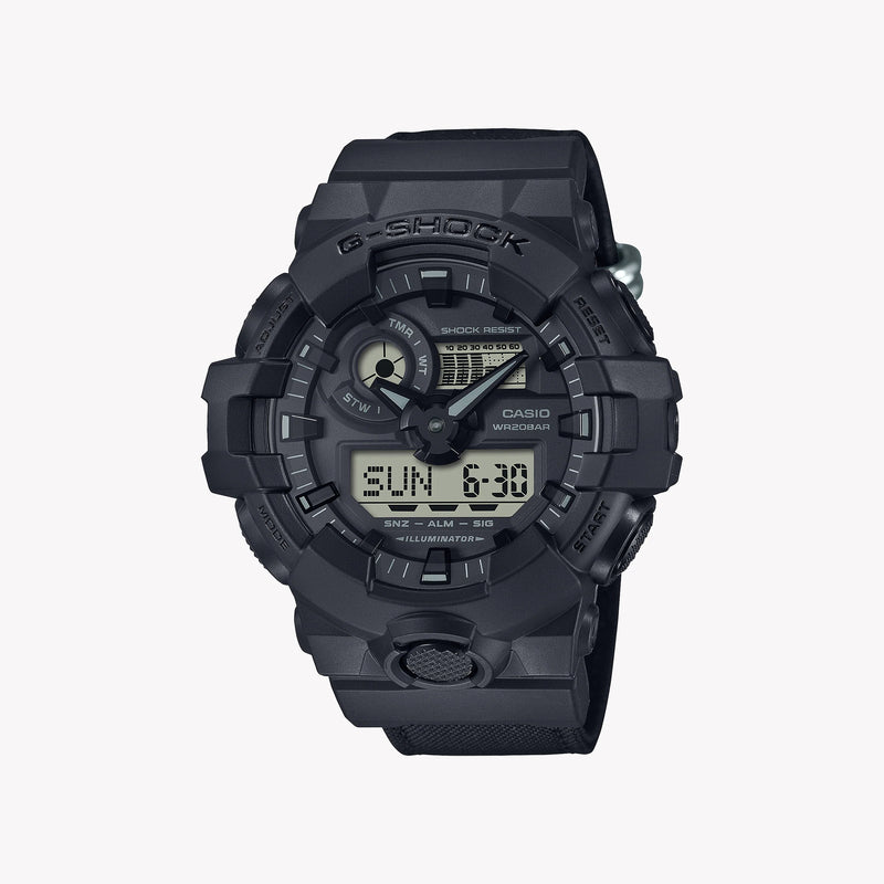 Casio Men's Black Resin Watch, Cordura Strap | Ga-700bce-1aer by i-watch