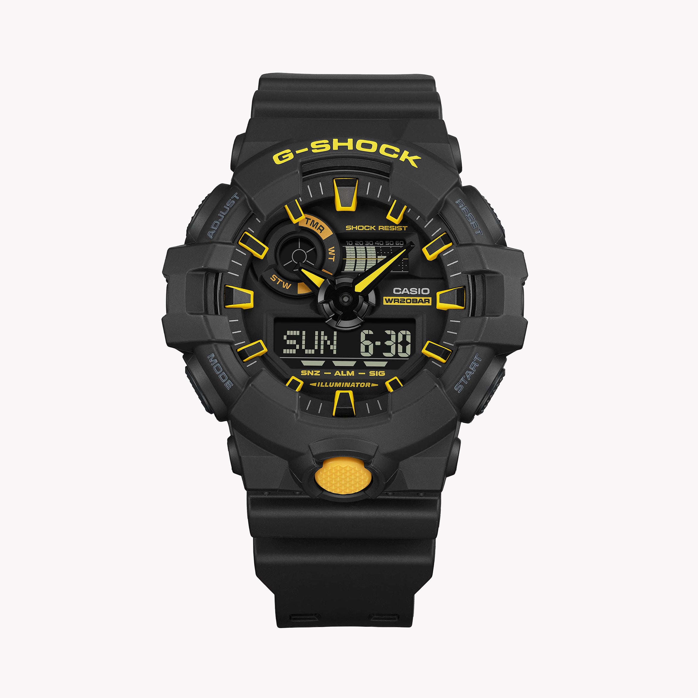 CASIO G-SHOCK GA-700CY-1ADR DYNAMIC ADVENTURER - MEN'S BOLD BLACK RESIN TIMEPIECE