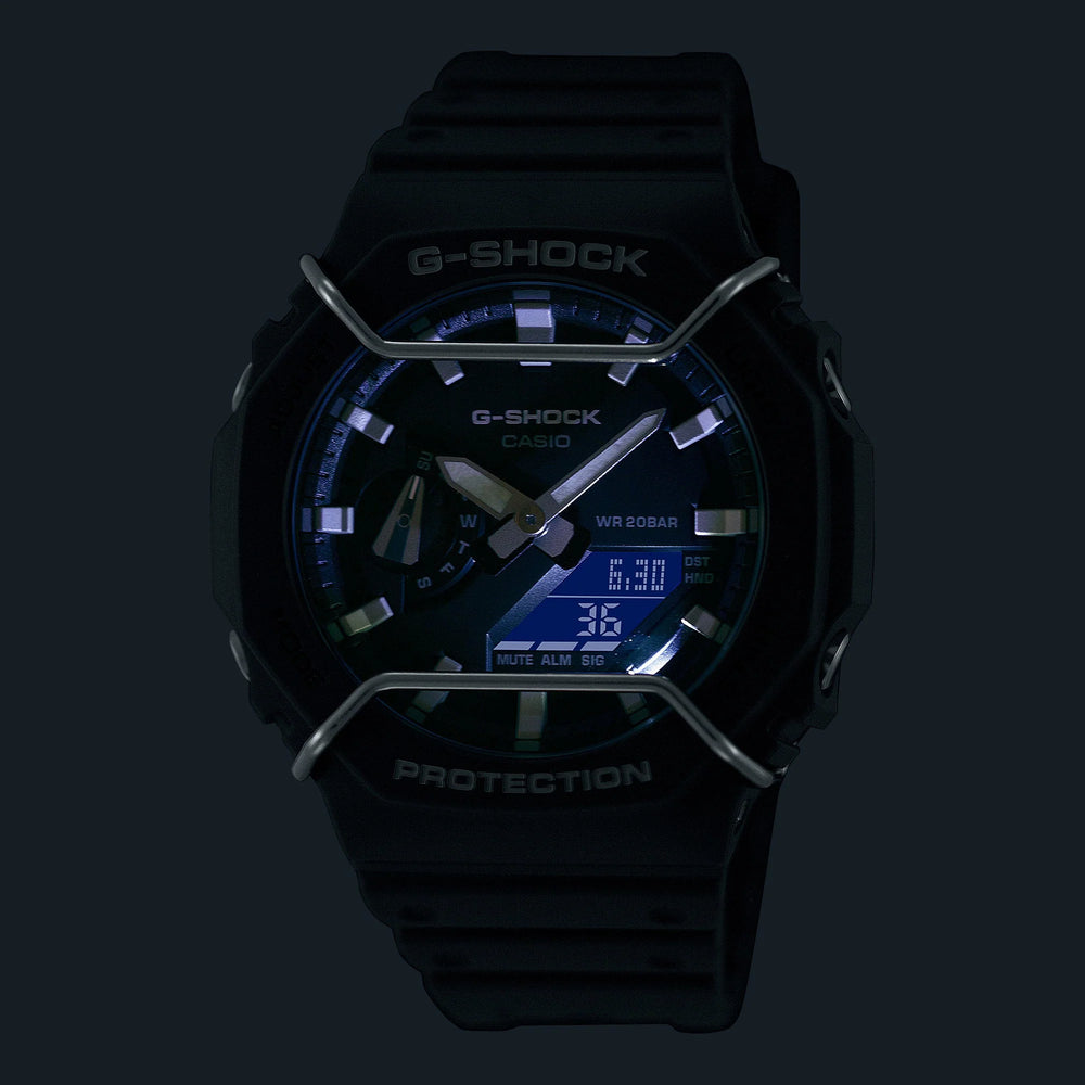 G-Shock Men's Blue Resin Watch, Black Dial | Ga-2200-2adr by i-watch