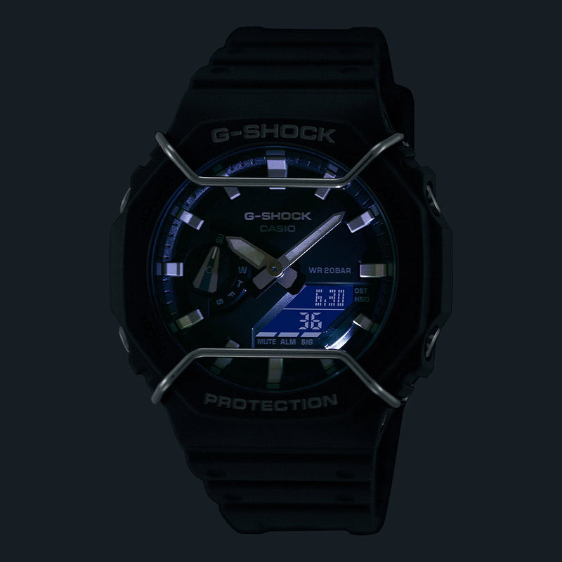 G-Shock Men's Blue Resin Watch, Black Dial | Ga-2200-2adr by i-watch