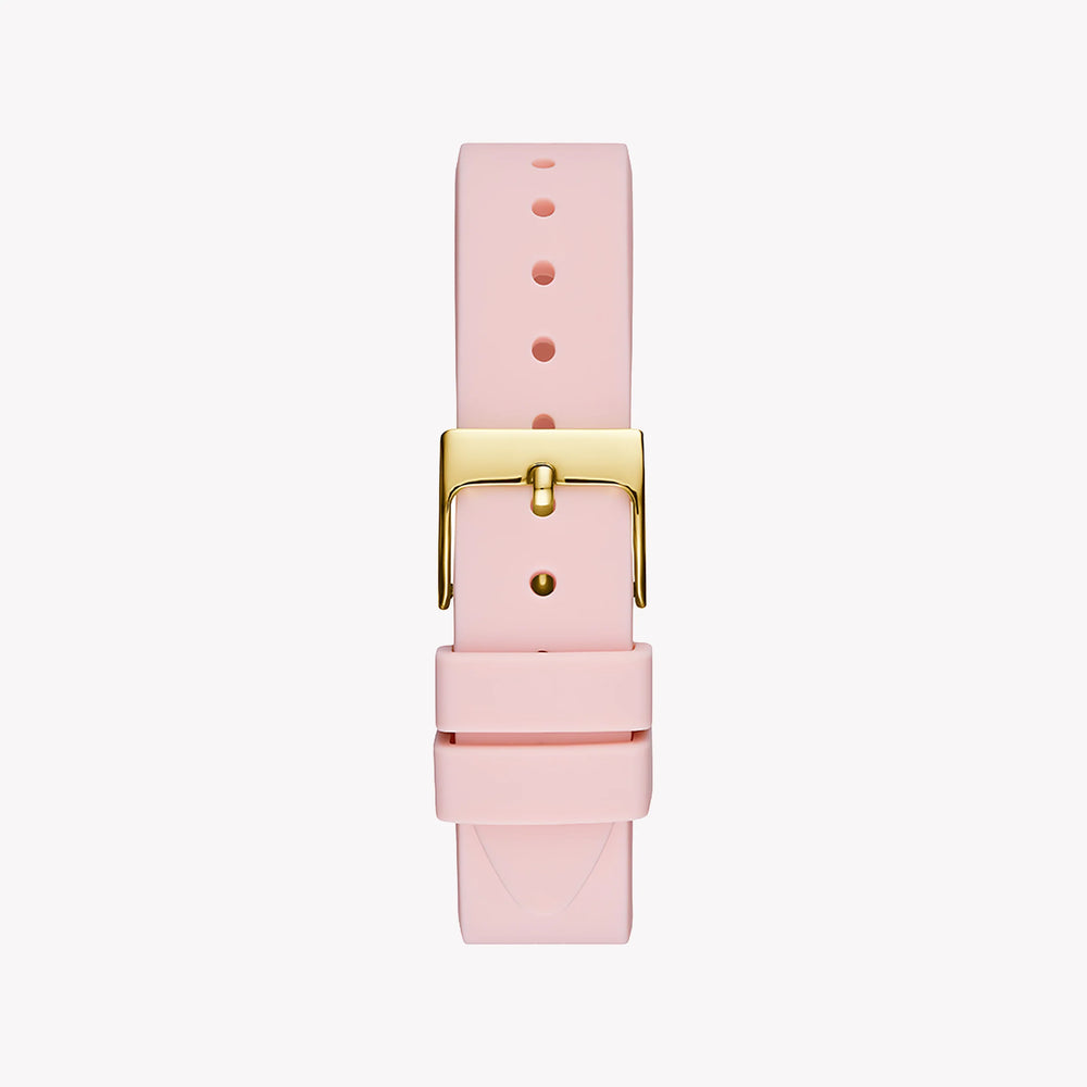 Guess Women's Gold Stainless Steel, Pink Leather | Gw0381l2 by i-watch