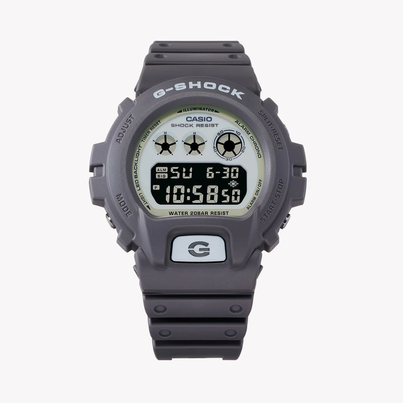 Casio Men's Grey Resin Watch, Digital Display | Dw-6900hd-8er by i-watch