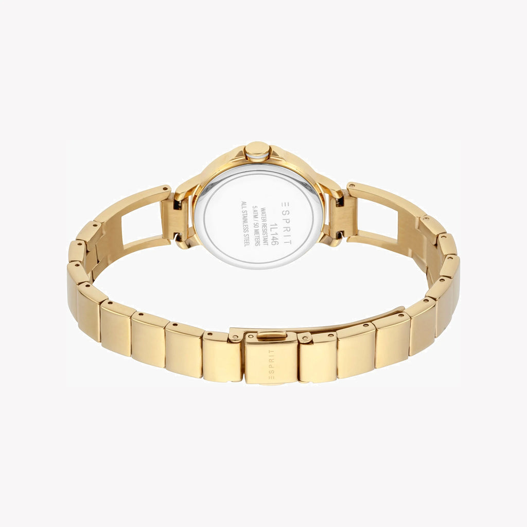 ESPRIT Women's Watch with Gold Stainless Steel Case and Gold Stainless Steel Band-i-Watch-4