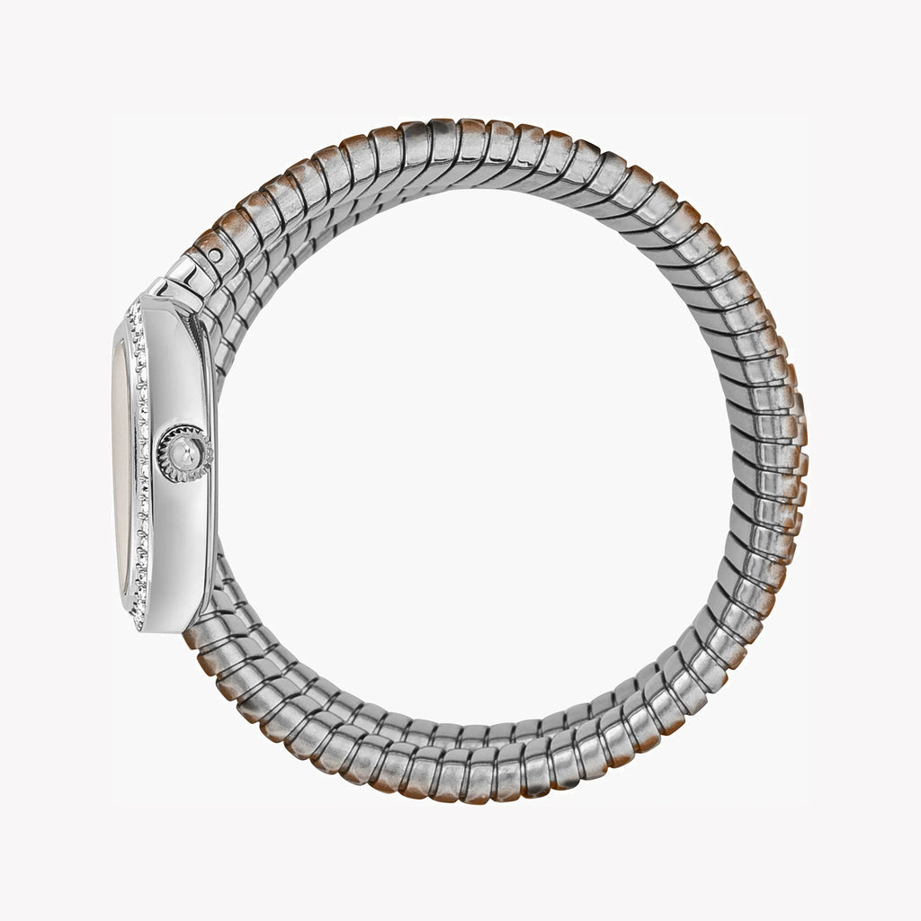 JUST CAVALLI Women's Watch with Silver Stainless Steel Case and Brown & Black & Silver Stainless Steel Band-i-Watch-2