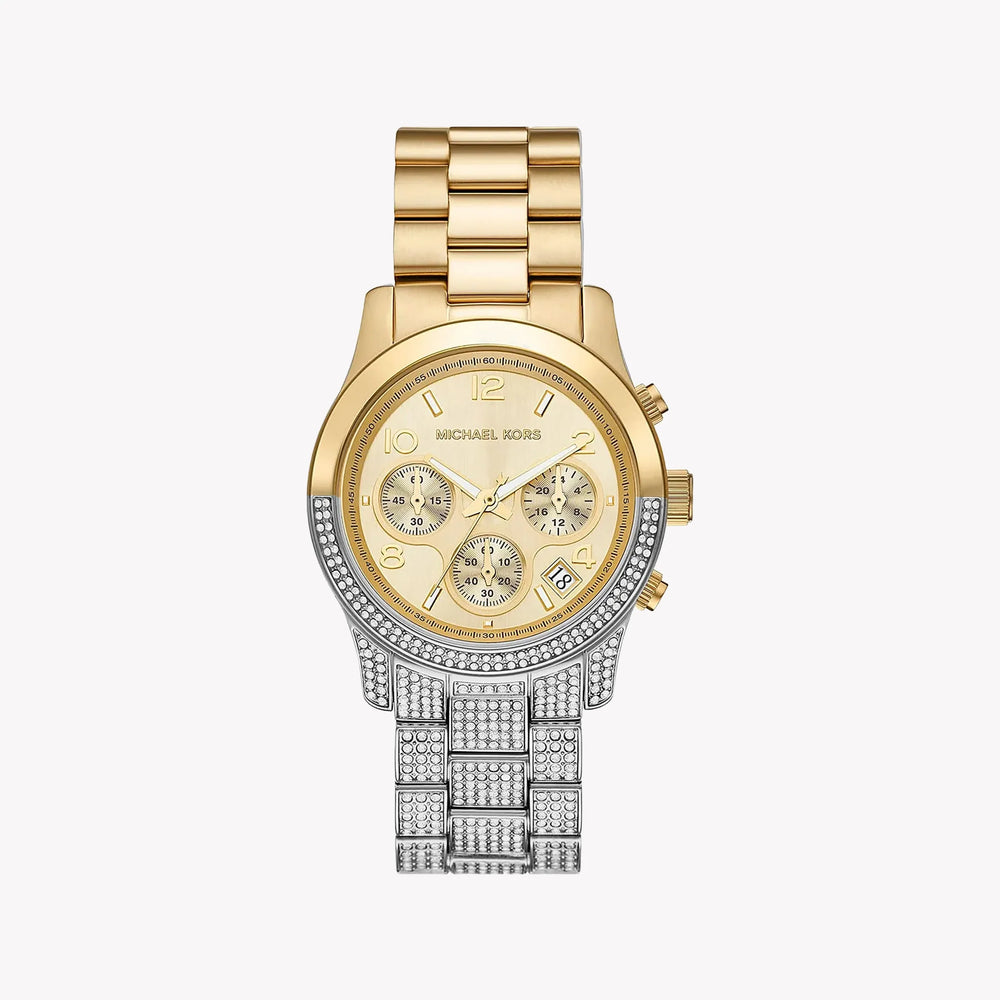Michael Kors Women's Silver-Gold Watch, Gold Dial | Mk7329 by i-watch