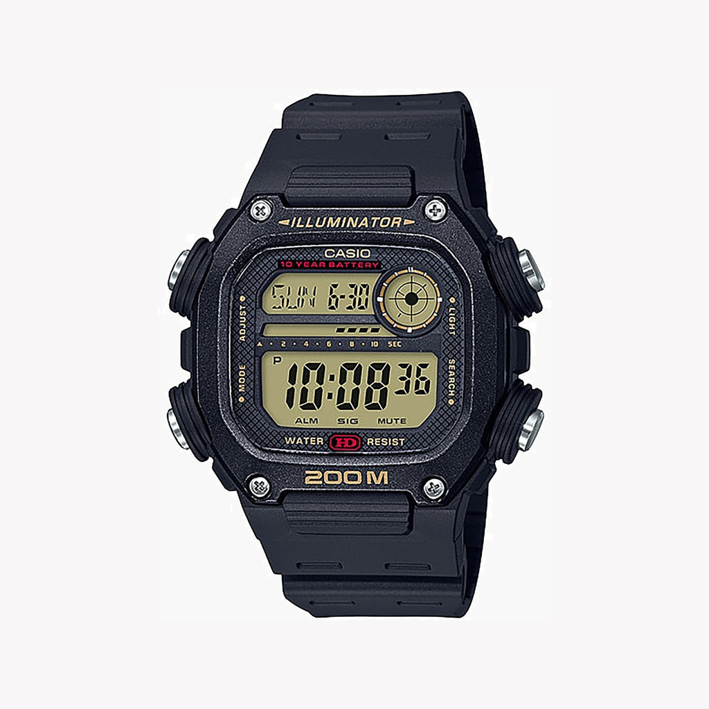 CASIO DW-291H-9AVDF SPORTY ADVENTURER - MEN'S TIMEPIECE WITH BLACK RESIN BAND & DIGITAL DIAL