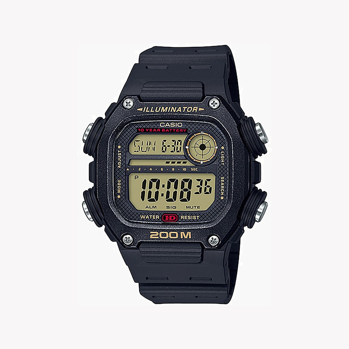 CASIO DW-291H-9AVDF SPORTY ADVENTURER - MEN'S TIMEPIECE WITH BLACK RESIN BAND & DIGITAL DIAL